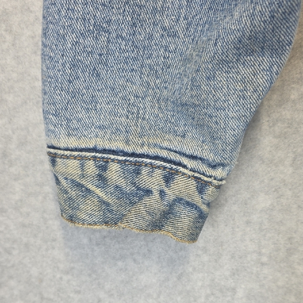 Vintage Levi’s Sherpa Lined Denim Trucker Jacket Made in USA Size L - Picture 5 of 16